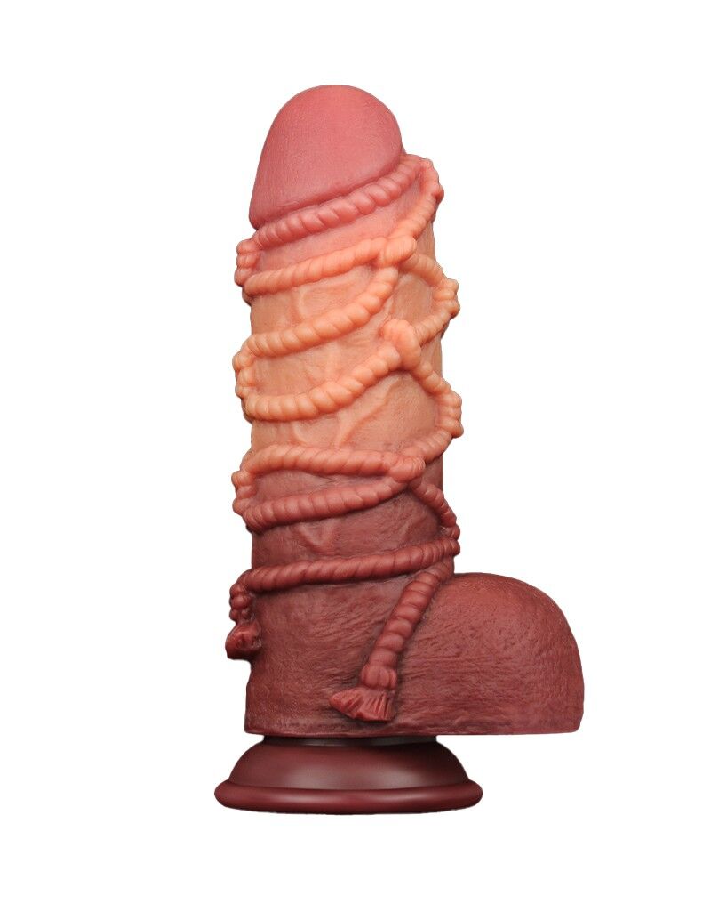 4363 0 Lovetoy Extremer Dildo mit Seilmotiv 24 cm