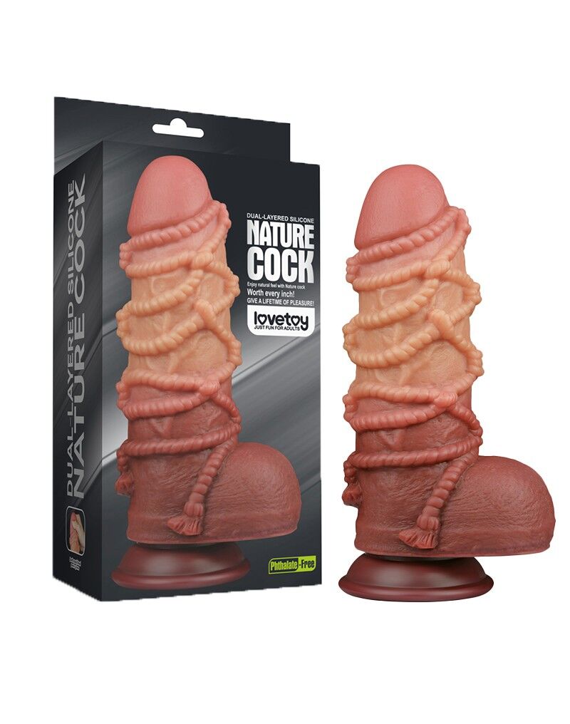 4363 1 Lovetoy Extremer Dildo mit Seilmotiv 24 cm – Bild 6