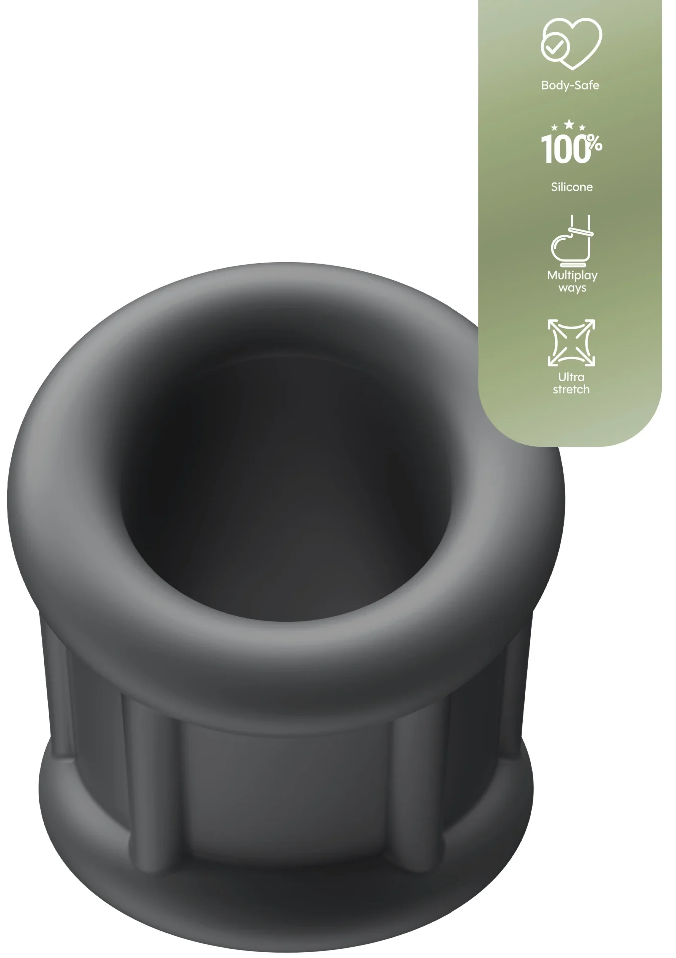 25610 GREY 04 Playhouse Ballbuster Scrotum Ring – Bild 3