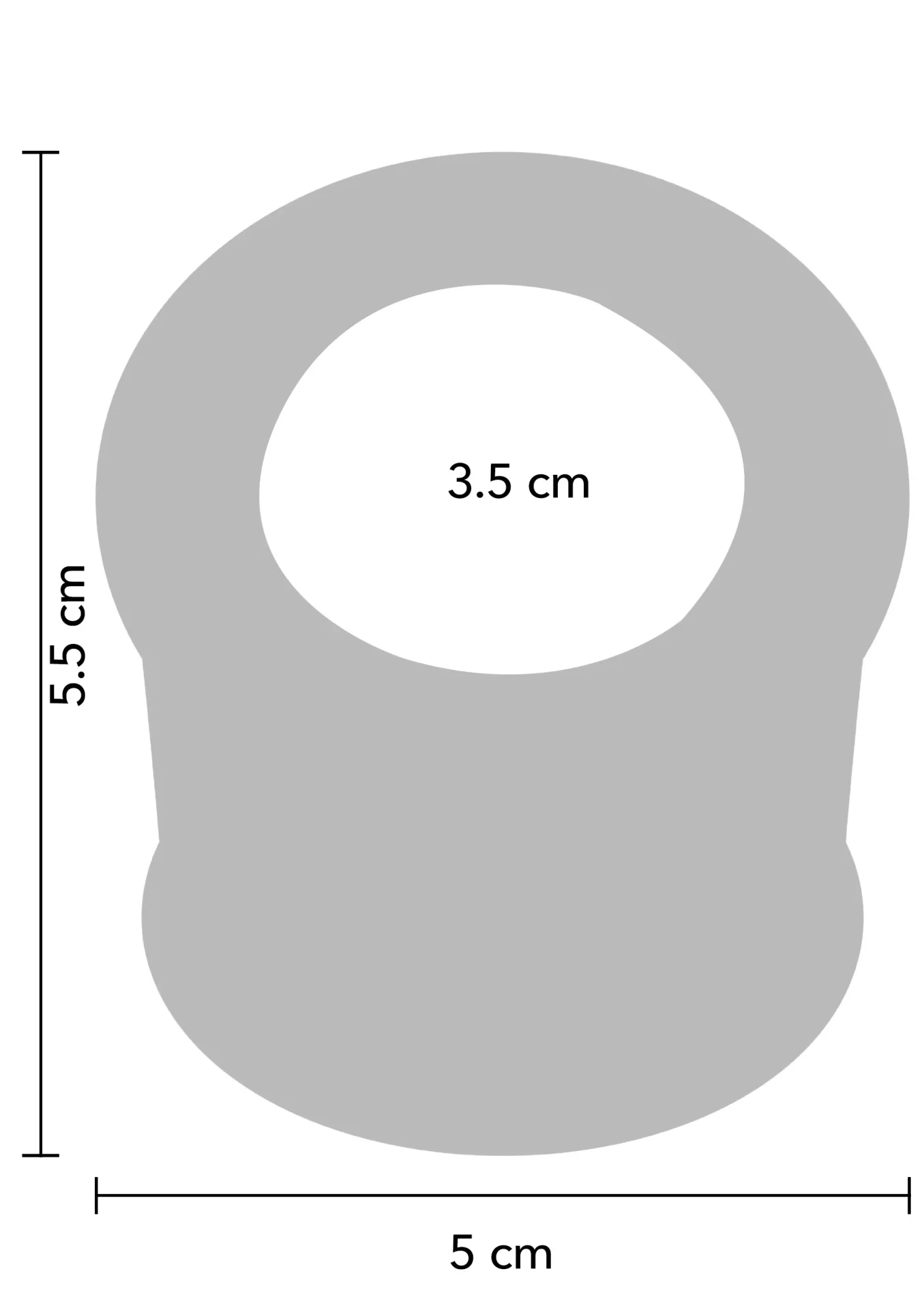 25610 GREY 05 Playhouse Ballbuster Scrotum Ring – Bild 4